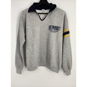 Vintage 80s Champion Reverse Weave Eastern Michigan University Sweater Size XL